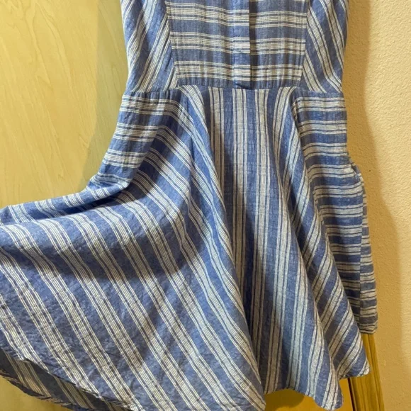 Women Large Vintage Country Girl Picnic Dress Button Down Chest Collar - Picture 2 of 7